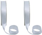 Set Of 2 Double Faced Satin Ribbons  100 Yards  3 4  Width  Pearl Ivory Color