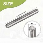 Fully Threaded Rod M6-1 0 Thread Pitch 50mm Length 304 Stainless Steel Thread   