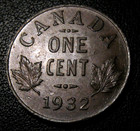 Old Canadian Coins 1932 Small Cent Canada Highgrade Unc Beauty