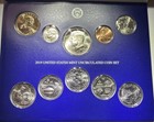 2019-p Philadelphia 10-coin Uncirculated Bu Coin Set From Us Mint  Very Shiny  