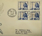 1960 Canada Dollard Des Ormeaux Fdc Block Scott 390 Caneco Envelope
