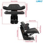 Lablt Black Tractor Suspension Seat For Massey Ferguson 135 150 165 175 180 185