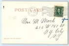 C1906 Springfield Massachusetts Ma Vintage Postcard Main Street Railway Trolley