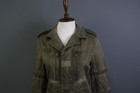 Zadig   Voltaire Military Jacket Klimi Green Cotton Canvas Zipper Jacket Size M