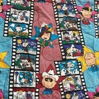Rare Vintage Snoopy Peanuts Movie Scene Filmstrip Twin Comforter 65   x85   