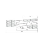 Leather Craft Expanding Sewing Gauge Stainless Steel Equal Space Dividers Rulers