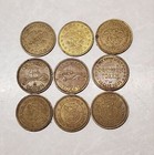 Assorted Amusement Gaming Arcade Tokens Car Wash Tom E Tiger Eagle 9 Ct