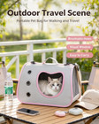 Pet Dog  small Cat Carrier Soft Sided Comfort Bag Travel Case Airline Approved