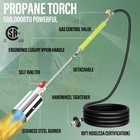 Propane Torch Weed Burner  Blow Torch With 10ft Hose  High Output 500  000 Btu