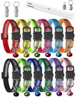 14 Pack Cat Collars Breakaway With Bells Reflective Safety Adjustable Kitten Set