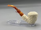 Ornate  Rhodesian Pipe Block Meerschaum-new Handmade Fitted Case 1936