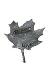 Vintage Don Drumm Akron Artist Signed Large Maple Leaf Dish Pewter - Nice