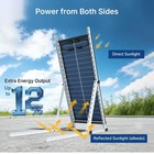 Bifacial 100w Watt 18v Solar Panel 18bb Full-welding 25  Pv Home Battery Charger