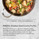 De Buyer Mineral B Carbon Steel Country Fry Pan - 12 5 Diameter 8 9 Cooking