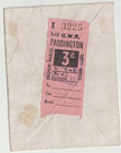 1938 Great Western Railway Paddington Cover 3d Parcel Stamp On Rev To Shropshire