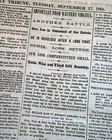John C  Fremont Emancipation Proclamation Abraham Lincoln Slaves 1861 Newspaper