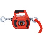 Portable Drill Winch Hoist 750lb Capacity 40ft Steel Cable For Lifting Dragging