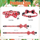 4 Pack Cat Collar W  Bow Tie   Bell Breakaway Fruit Cat Collars Adjustable