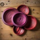 Purpleheart  Rosette  Blank 6  X 6  X 3 8  Wood Turning Lumber  -free Ship