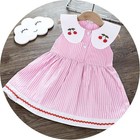Toddler Kids Baby Stripe Party Princess Dress Skirt Clothes Uk Girls Sleeveless