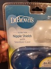 Dr  Brown s Ultra-thin Nipple Shields With Sterilizer Case Size 2 - New