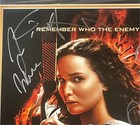 The Hunger Games Catching Fire Cast Signed Poster Jennifer Lawrence  9 Frame Jsa