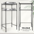 2 Tier Mini Fridge Shelf With Storage For Dorm Adjustable Height Wheels Metal