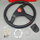Momo Montecarlo  14 350mm Real Leather Thickened Spoke Sport Steering Wheel New