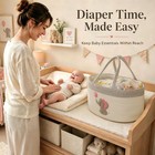 Baby Diaper Caddy Organizer  Changing Table Diaper Caddy Basket  Portable Nur   