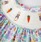 New Peter Rabbit Easter Bunny Baby Girls Smocked Boutique Bubble Romper Jumpsuit