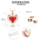 Angel Wing Urn Necklace Ashes Heart Cremation Necklace Memorial Keepsake Pendant