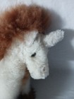 Overland Sheepskin Alpaca Fur Plush Unicorn Doll Super Soft 13    - Euc