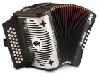 Hohner Panther Fbbeb Black 3-row Diatonic Accordion