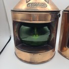Nautical Copper Colored Metal Red Port   Green Starboard Oil Lanterns Hong Kong