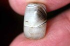 Ancient 2000-year-old Bactrian Eye Agate Banded Bead 13mm Near Eastern  l804