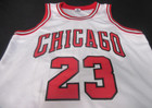 Michael Jordan Nba Chicago Bulls Signed Autographed White Jersey