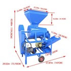 Castor Bean Sheller 220v Dry Dehulling Machine Air Separation    95  Shelling Rate