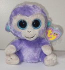 Ty Beanie Boos - Blueberry The Monkey 6   solid Eyes  New Mwmts Stuffed Toy