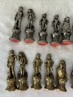 Italfama Metal Florentine Classical Chess Set Complete 32 Pieces Made In Italy