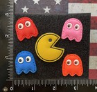 Pacman 80s Rubber Patch Ghosts Hook Loop Morale Tactical Army Military Veteran