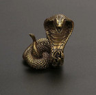 Antique Bronze Cobra Statue  Brass Snake Statue