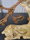 Vintage Cracker Barrel Gold Embossed  Deer Figurine Christmas Decor