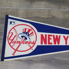 Vintage 1980s Ny New York Yankees Original Mlb Baseball 30x12 Full Size Pennant