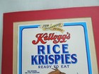 Vintage Kellogg s Rice Krispies Box Cover 75th Anniversary 1981 W  Backing
