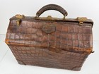 Antique 1900s Genuine Alligator Leather Doctors Bag Wolf New York Rare