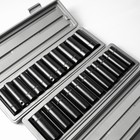 24pc 1 2  Dr Drive Deep Air Impact Socket Sockets Set Metric Mm  Sae With Case