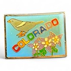 Lot Of 11 Vintage State Enamel Hat lapel Pins