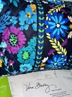 Vera Bradley Large Zip Cosmetic Midnight Blues Make Up Bag Travel Nwt  10108-136