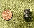 Vintage Sterling Silver Sewing Thimble Size 7 Art Deco Scroll Honeycomb