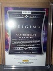 Origins 2026  Carter Bryant Rookie   on Card  Auto     25 Number To  25
